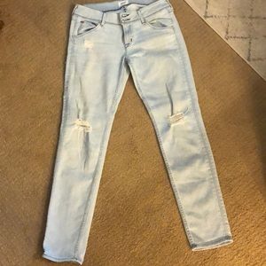 Hudson Collin Flap Skinny Jeans, Light wash 29